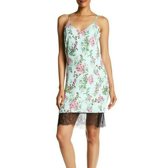 Adelyn Rae Dresses & Skirts - Adelyn Rae Blue Printed Slip Dress